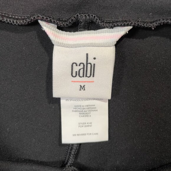 CAbi Lean Leggings Printed Flower Burst on Black Size M Style 4142 - Picture 14 of 16